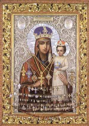 Чудотворная икона Пресвятой Богородицы Призри на смирение из киевского Свято-Введенского монастыря